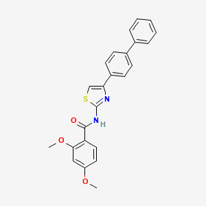 molecular formula C24H20N2O3S B2768024 2,4-dimethoxy-N-[4-(4-phenylphenyl)-1,3-thiazol-2-yl]benzamide CAS No. 312923-36-7