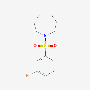 molecular formula C12H16BrNO2S B2768039 1-(3-Bromophenyl)sulfonylazepane CAS No. 1022438-79-4