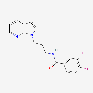 N-(3-(1H-pyrrolo[2,3-b]pyridin-1-yl)propyl)-3,4-difluorobenzamide