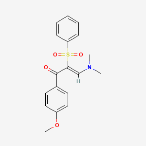 3-(Dimethylamino)-1-(4-methoxyphenyl)-2-(phenylsulfonyl)-2-propen-1-one