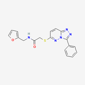 N-(2-furanylmethyl)-2-[(3-phenyl-[1,2,4]triazolo[4,3-b]pyridazin-6-yl)thio]acetamide
