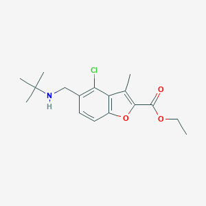 Ethyl 5-[(tert-butylamino)methyl]-4-chloro-3-methyl-1-benzofuran-2-carboxylate