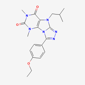 3-(4-Ethoxyphenyl)-5,7-dimethyl-9-(2-methylpropyl)-5,7,9-trihydro-1,2,4-triazo lo[3,4-i]purine-6,8-dione