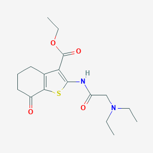 Ethyl 2-{[(diethylamino)acetyl]amino}-7-oxo-4,5,6,7-tetrahydro-1-benzothiophene-3-carboxylate