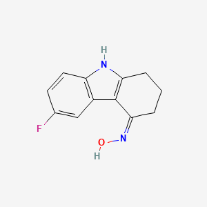 N-(6-fluoro-2,3,4,9-tetrahydro-1H-carbazol-4-ylidene)hydroxylamine