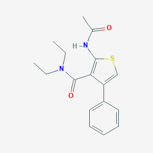 molecular formula C17H20N2O2S B276810 2-(acetylamino)-N,N-diethyl-4-phenylthiophene-3-carboxamide 