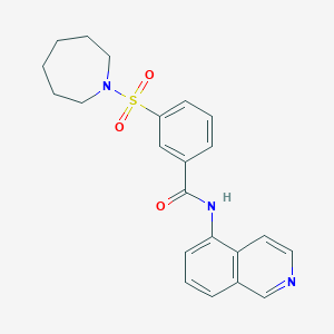 3-(azepan-1-ylsulfonyl)-N-(isoquinolin-5-yl)benzamide