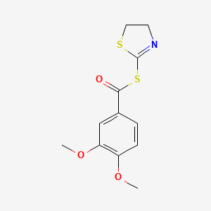 S-(4,5-dihydro-1,3-thiazol-2-yl) 3,4-dimethoxybenzenecarbothioate