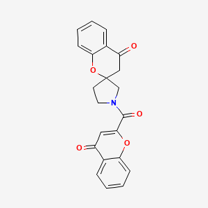 1'-(4-oxo-4H-chromene-2-carbonyl)spiro[chroman-2,3'-pyrrolidin]-4-one
