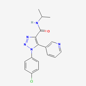 1-(4-chlorophenyl)-N-(propan-2-yl)-5-(pyridin-3-yl)-1H-1,2,3-triazole-4-carboxamide