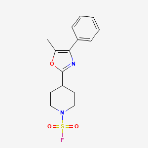 4-(5-Methyl-4-phenyl-1,3-oxazol-2-yl)piperidine-1-sulfonyl fluoride