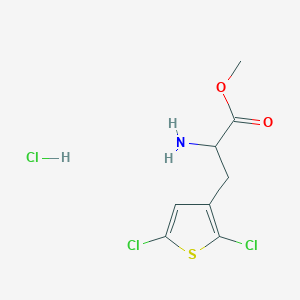 Methyl 2-amino-3-(2,5-dichlorothiophen-3-yl)propanoate;hydrochloride