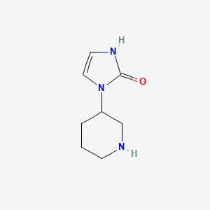 molecular formula C8H13N3O B2768167 3-Piperidin-3-yl-1H-imidazol-2-one CAS No. 1083424-08-1