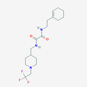 N-[2-(Cyclohexen-1-yl)ethyl]-N'-[[1-(2,2,2-trifluoroethyl)piperidin-4-yl]methyl]oxamide