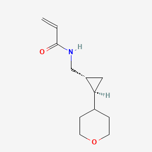 N-[[(1R,2S)-2-(Oxan-4-yl)cyclopropyl]methyl]prop-2-enamide