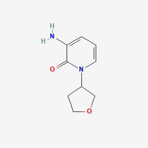 molecular formula C9H12N2O2 B2768187 3-Amino-1-(oxolan-3-yl)pyridin-2-one CAS No. 1797436-26-0