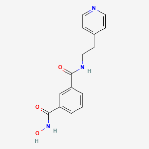1-N-hydroxy-3-N-[2-(pyridin-4-yl)ethyl]benzene-1,3-dicarboxamide