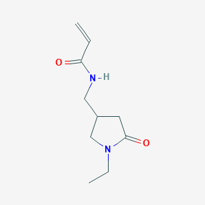 molecular formula C10H16N2O2 B2768200 N-[(1-Ethyl-5-oxopyrrolidin-3-yl)methyl]prop-2-enamide CAS No. 2305396-05-6