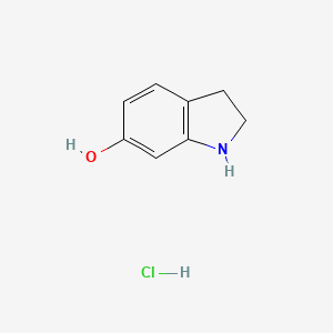 molecular formula C8H10ClNO B2768213 Indolin-6-ol hydrochloride CAS No. 19727-91-4