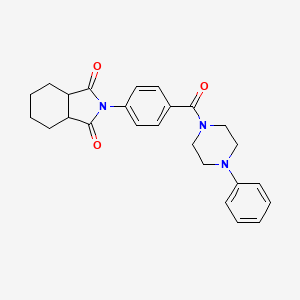 2-(4-(4-phenylpiperazine-1-carbonyl)phenyl)hexahydro-1H-isoindole-1,3(2H)-dione