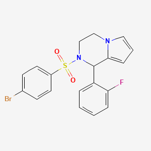 2-((4-Bromophenyl)sulfonyl)-1-(2-fluorophenyl)-1,2,3,4-tetrahydropyrrolo[1,2-a]pyrazine