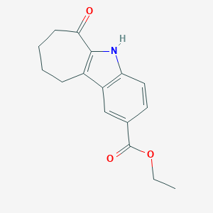 6-Oxo-5,6,7,8,9,10-hexahydro-cyclohepta[b]indole-2-carboxylic acid ethyl ester