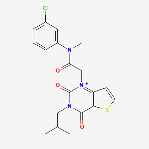 N-(3-chlorophenyl)-N-methyl-2-[3-(2-methylpropyl)-2,4-dioxo-1H,2H,3H,4H-thieno[3,2-d]pyrimidin-1-yl]acetamide