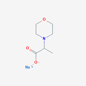 molecular formula C7H12NNaO3 B2768257 Sodium 2-(morpholin-4-yl)propanoate CAS No. 1373231-36-7