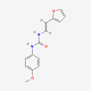 molecular formula C14H14N2O3 B2768263 N-(2-(2-Furyl)vinyl)-N'-(4-methoxyphenyl)urea CAS No. 478031-01-5