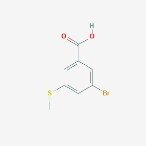 molecular formula C8H7BrO2S B2768266 3-Bromo-5-(methylthio)benzoic acid CAS No. 453566-00-2