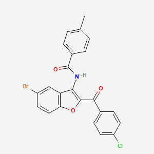 N-[5-bromo-2-(4-chlorobenzoyl)-1-benzofuran-3-yl]-4-methylbenzamide
