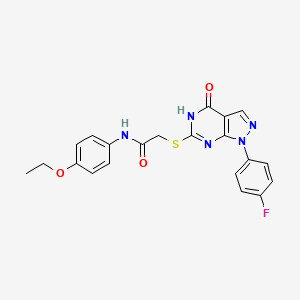 N-(4-ethoxyphenyl)-2-((1-(4-fluorophenyl)-4-oxo-4,5-dihydro-1H-pyrazolo[3,4-d]pyrimidin-6-yl)thio)acetamide