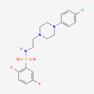 N-(2-(4-(4-chlorophenyl)piperazin-1-yl)ethyl)-2,5-difluorobenzenesulfonamide