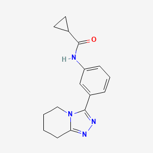 N-[3-(5,6,7,8-tetrahydro[1,2,4]triazolo[4,3-a]pyridin-3-yl)phenyl]cyclopropanecarboxamide