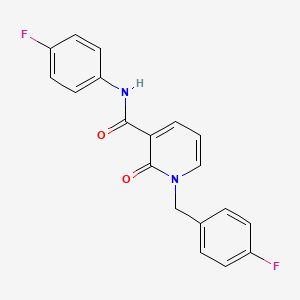 molecular formula C19H14F2N2O2 B2768289 1-(4-氟苯甲基)-N-(4-氟苯基)-2-氧代-1,2-二氢吡啶-3-甲酰胺 CAS No. 946354-10-5