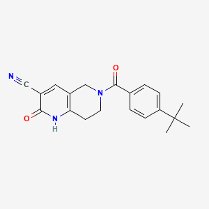 6-(4-(Tert-butyl)benzoyl)-2-oxo-1,2,5,6,7,8-hexahydro-1,6-naphthyridine-3-carbonitrile