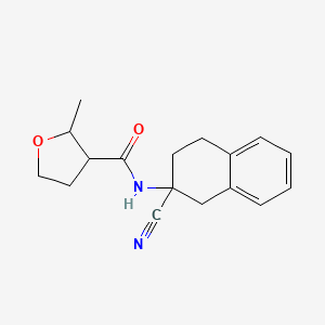 molecular formula C17H20N2O2 B2768311 N-(2-Cyano-3,4-dihydro-1H-naphthalen-2-yl)-2-methyloxolane-3-carboxamide CAS No. 2186205-83-2