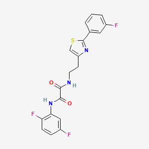 N1-(2,5-difluorophenyl)-N2-(2-(2-(3-fluorophenyl)thiazol-4-yl)ethyl)oxalamide