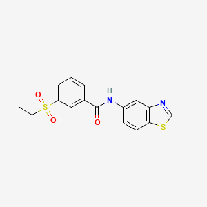 3-(ethylsulfonyl)-N-(2-methylbenzo[d]thiazol-5-yl)benzamide
