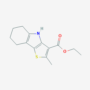 molecular formula C14H17NO2S B276832 Ethyl 2-methyl-5,6,7,8-tetrahydro-4H-thieno[3,2-b]indole-3-carboxylate 