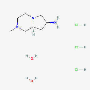 (7S,8aS)-2-Methyloctahydropyrrolo[1,2-a]pyrazin-7-amine trihydrochloride dihydrate