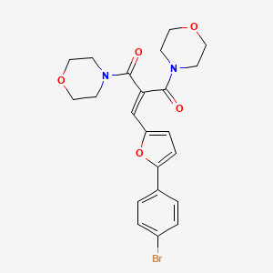 2-((5-(4-Bromophenyl)furan-2-yl)methylene)-1,3-dimorpholinopropane-1,3-dione