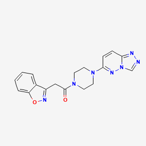1-(4-([1,2,4]Triazolo[4,3-b]pyridazin-6-yl)piperazin-1-yl)-2-(benzo[d]isoxazol-3-yl)ethanone