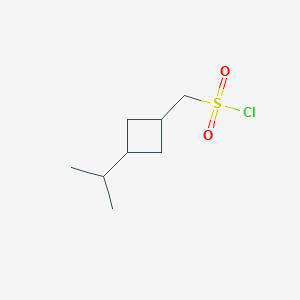 (3-Propan-2-ylcyclobutyl)methanesulfonyl chloride