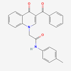 2-(3-benzoyl-4-oxoquinolin-1-yl)-N-(4-methylphenyl)acetamide