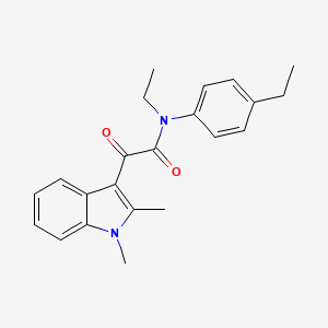 2-(1,2-dimethyl-1H-indol-3-yl)-N-ethyl-N-(4-ethylphenyl)-2-oxoacetamide
