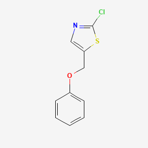 molecular formula C10H8ClNOS B2768348 (2-Chloro-1,3-thiazol-5-yl)methyl phenyl ether CAS No. 339018-23-4