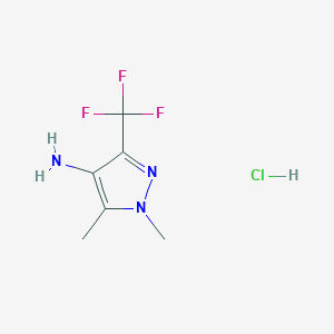 1,5-Dimethyl-3-(trifluoromethyl)-1H-pyrazol-4-amine hydrochloride