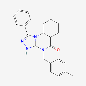 4-[(4-methylphenyl)methyl]-1-phenyl-4H,5H-[1,2,4]triazolo[4,3-a]quinazolin-5-one