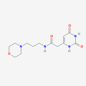 2-(2,4-dioxo-1H-pyrimidin-6-yl)-N-(3-morpholin-4-ylpropyl)acetamide